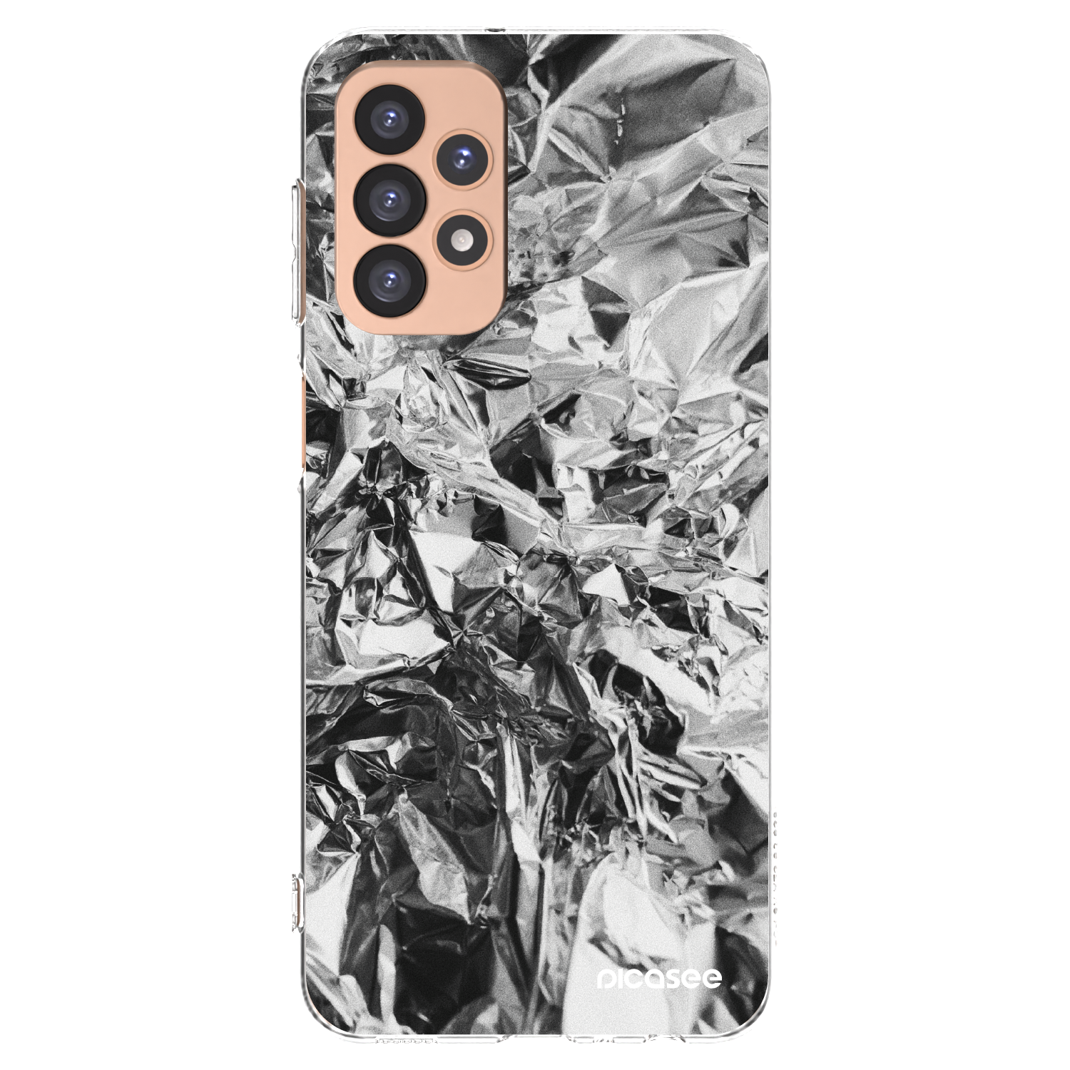 Picasee silikonski prozorni ovitek za Samsung Galaxy A23 A236B 5G - Chrome