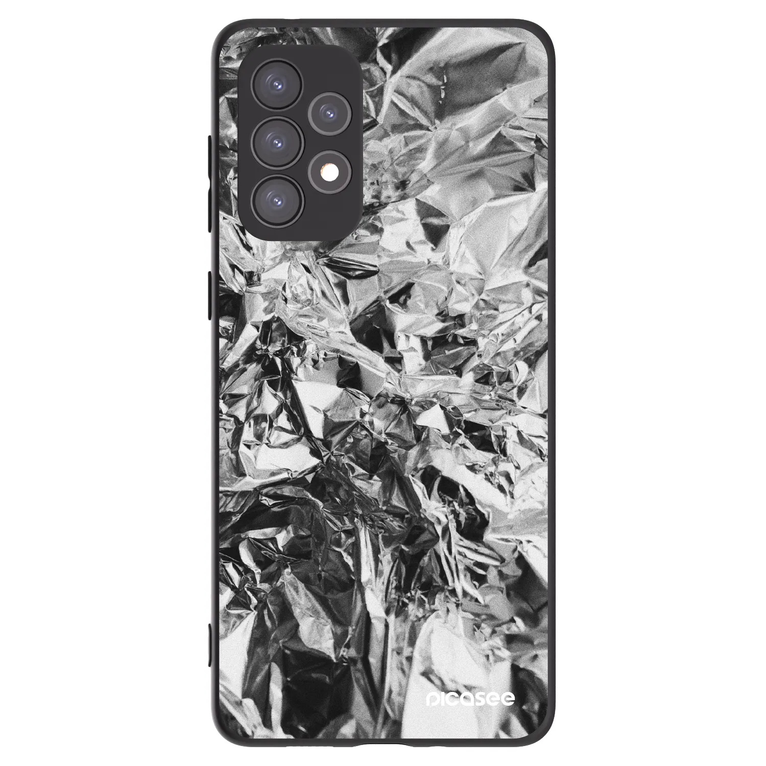 Picasee silikonski črni ovitek za Samsung Galaxy A73 5G - Chrome