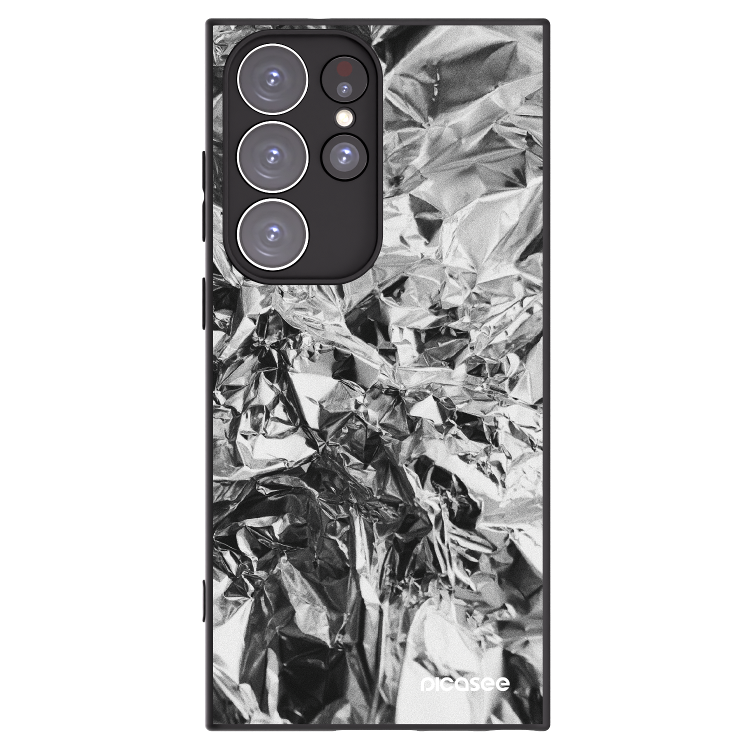 Picasee silikonski črni ovitek za Samsung Galaxy S23 Ultra 5G - Chrome