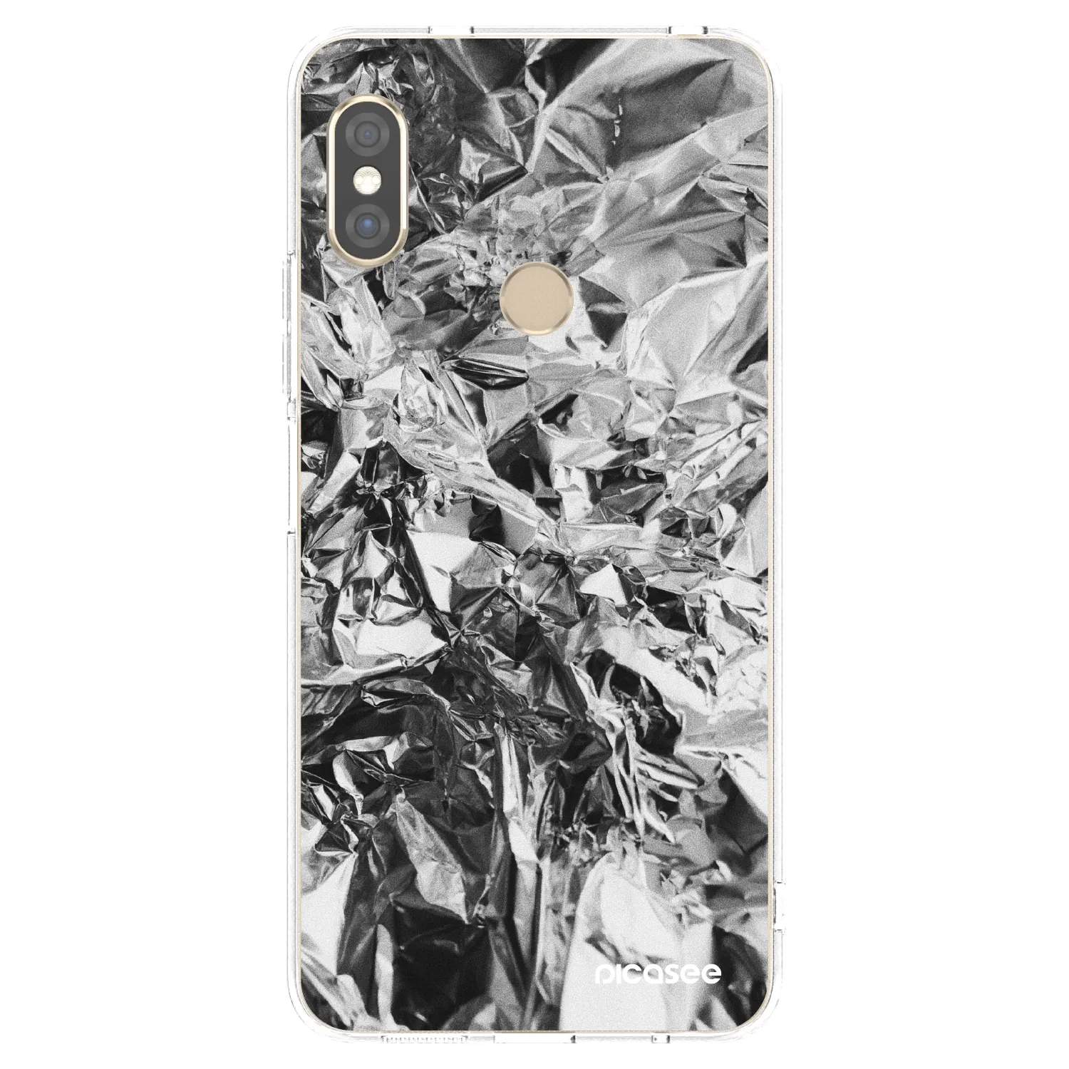 Picasee silikonski prozorni ovitek za Xiaomi Redmi Note 5 Global - Chrome