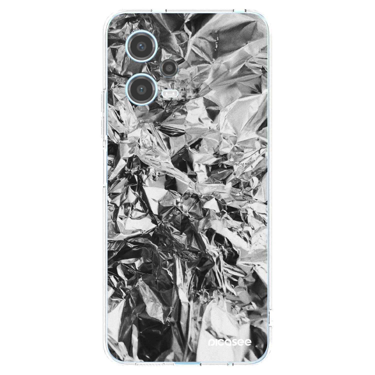 Picasee silikonski prozorni ovitek za Xiaomi Redmi Note 12 5G - Chrome