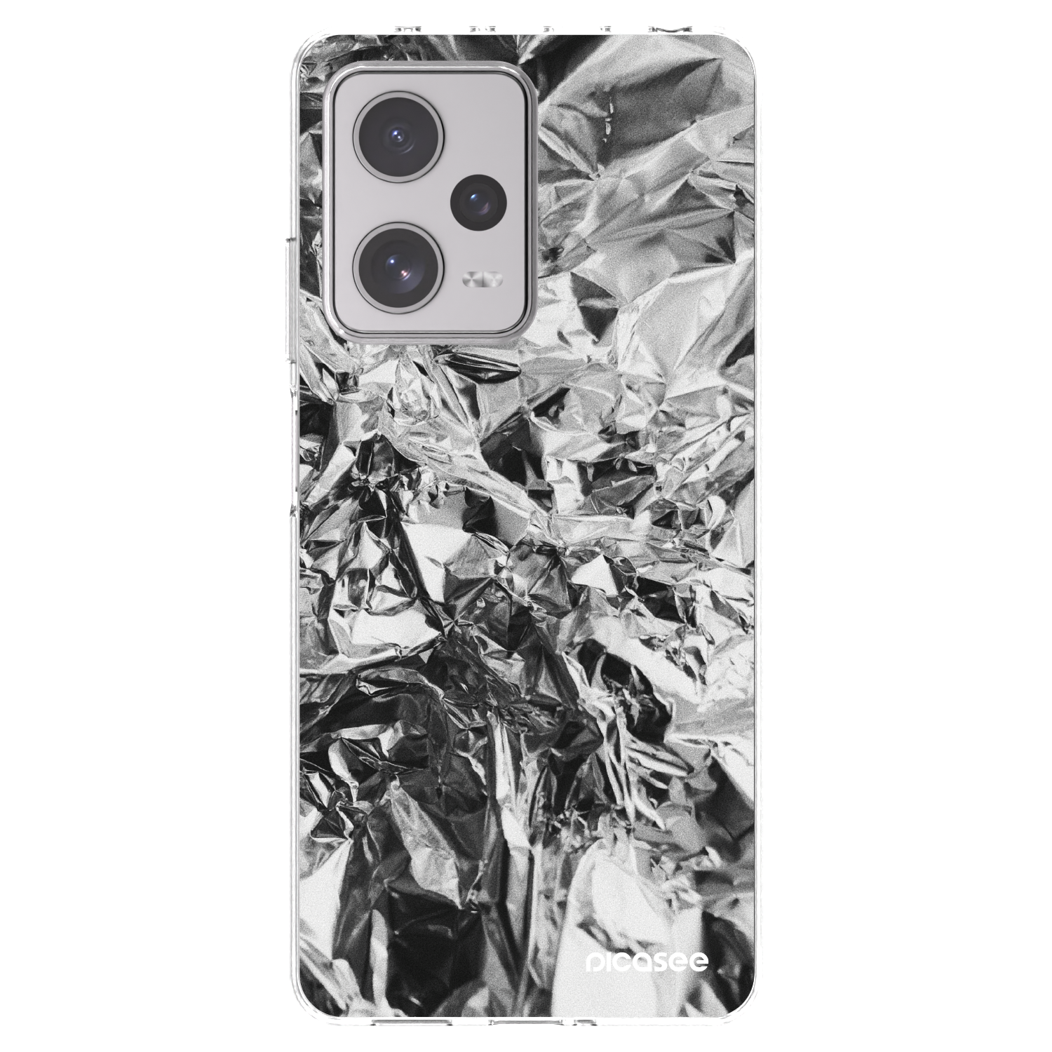Picasee silikonski prozorni ovitek za Xiaomi Redmi Note 12 Pro+ 5G - Chrome