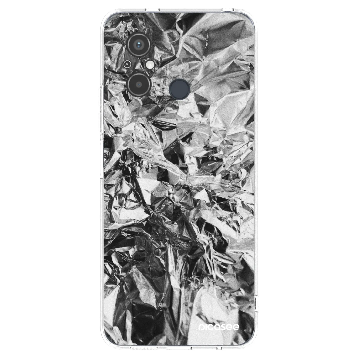 Picasee silikonski prozorni ovitek za Xiaomi Redmi 12C - Chrome