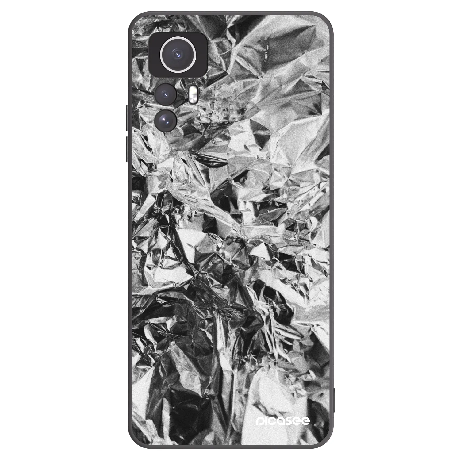 Picasee silikonski črni ovitek za Xiaomi Redmi Note 12S - Chrome
