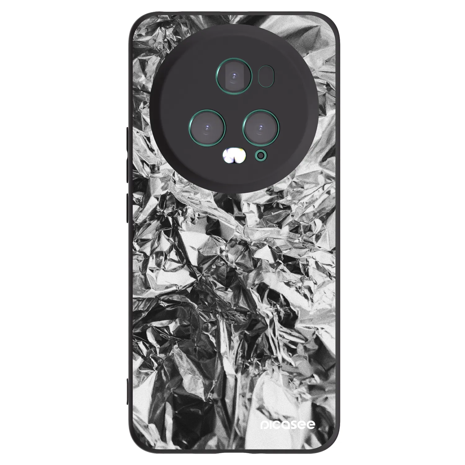 Picasee silikonski črni ovitek za Honor Magic5 Pro - Chrome