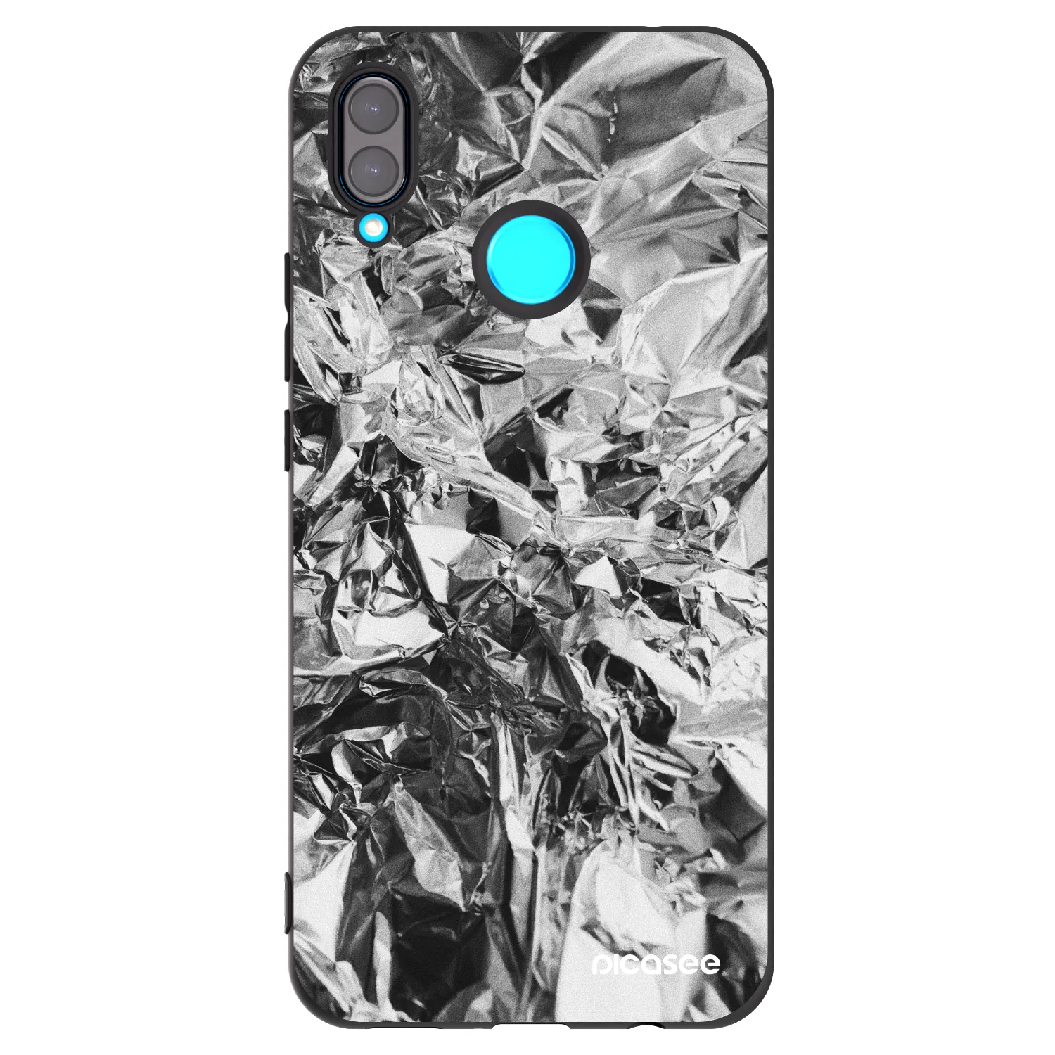 Picasee silikonski črni ovitek za Huawei Nova 3 - Chrome