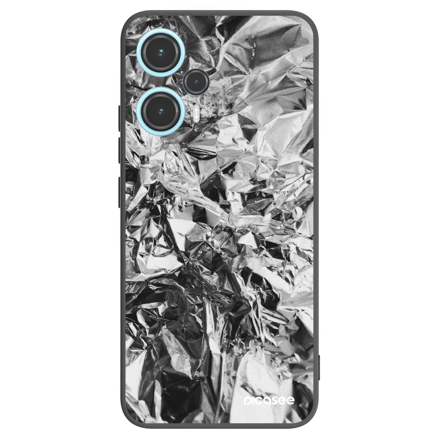 Picasee silikonski črni ovitek za Xiaomi Poco F5 - Chrome