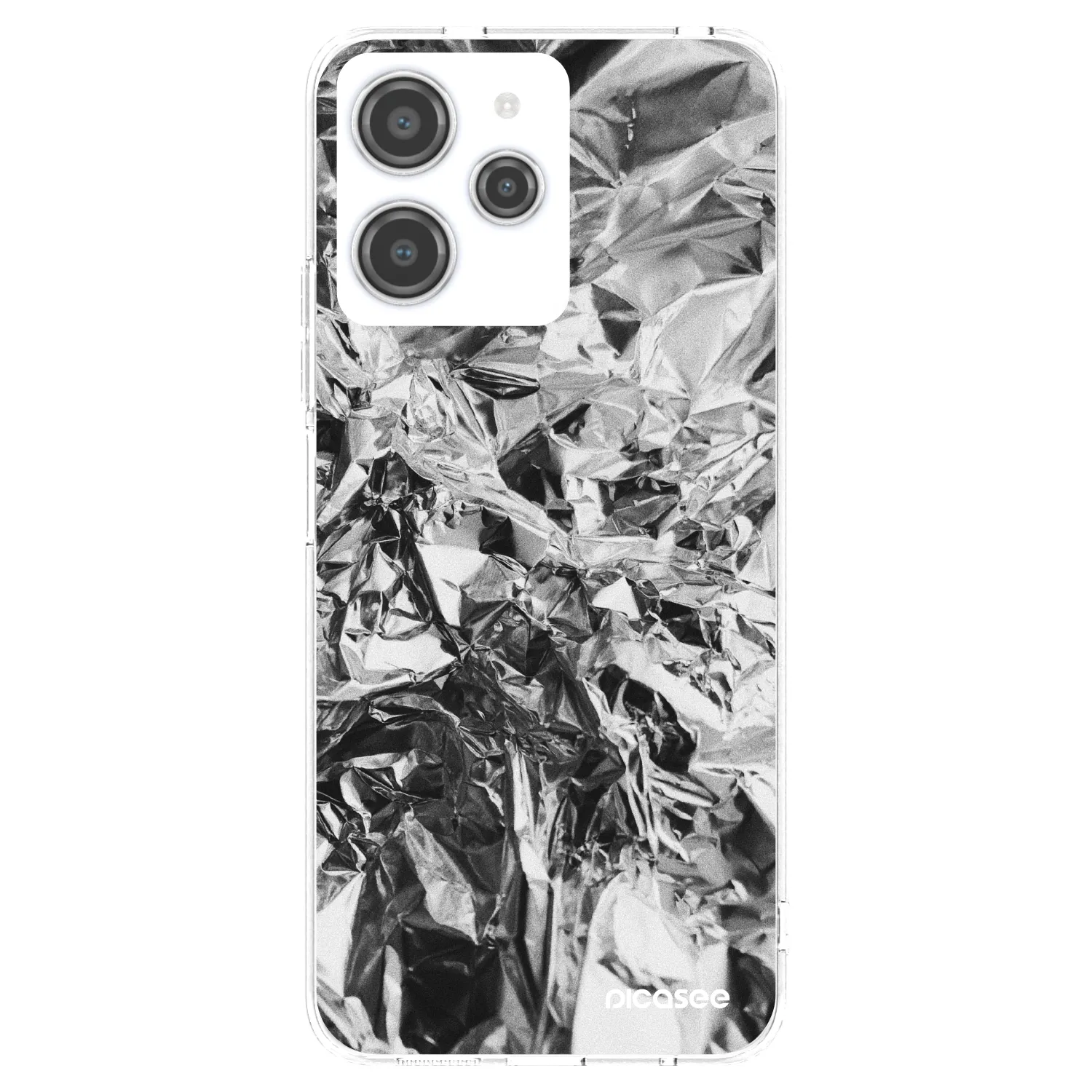 Picasee silikonski prozorni ovitek za Xiaomi Redmi 12 4G - Chrome