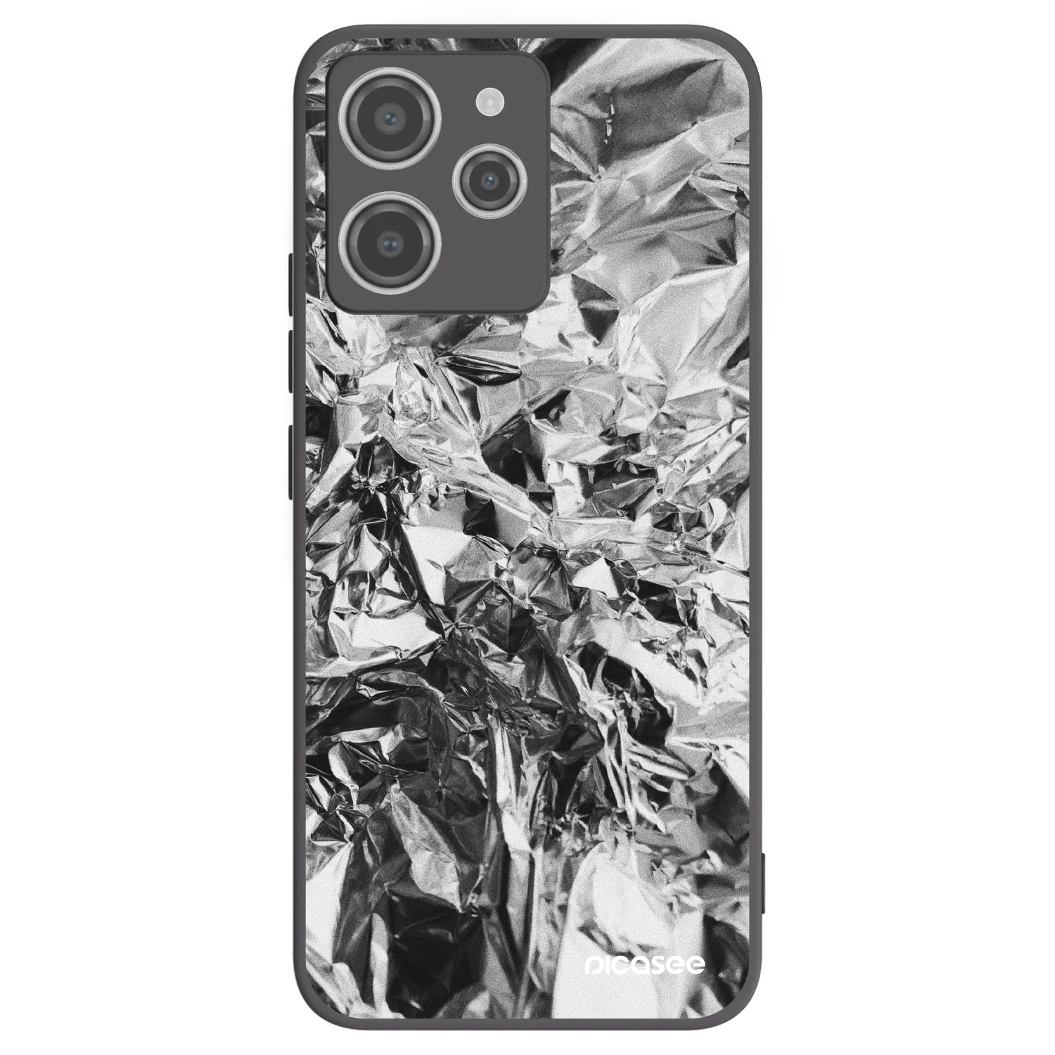 Picasee silikonski črni ovitek za Xiaomi Redmi 12 4G - Chrome