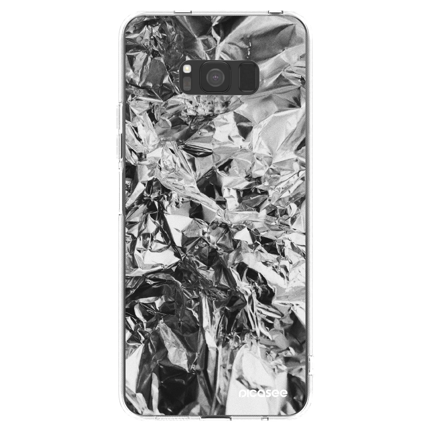 Picasee silikonski prozorni ovitek za Samsung Galaxy S8 G950F - Chrome
