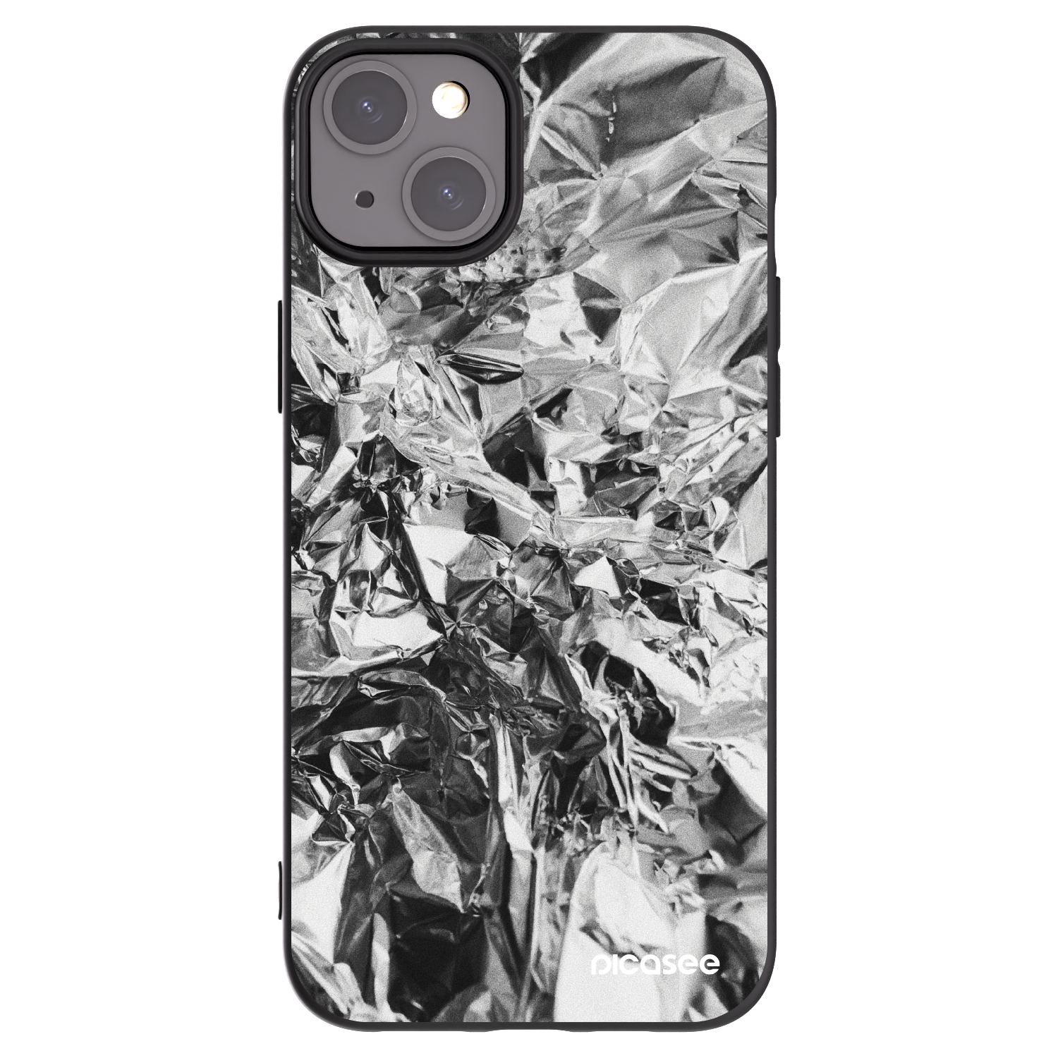 Picasee silikonski črni ovitek za Apple iPhone 15 Plus - Chrome