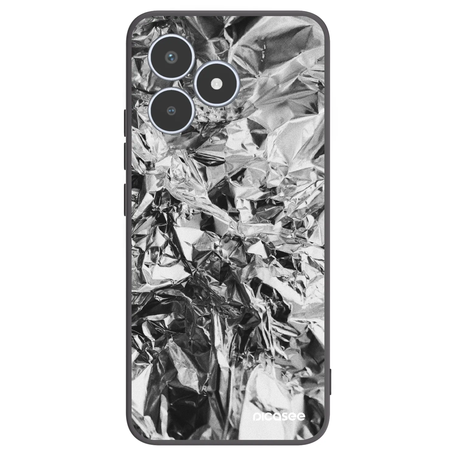 Picasee silikonski črni ovitek za Realme C53 - Chrome