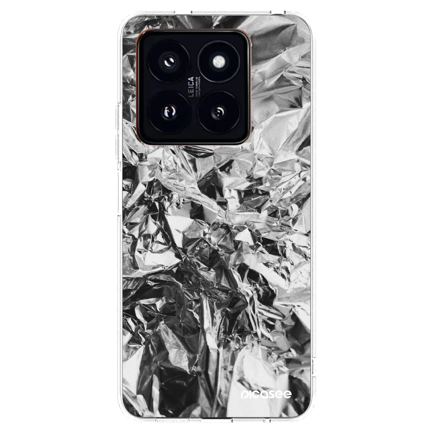 Picasee silikonski prozorni ovitek za Xiaomi 14 Pro - Chrome