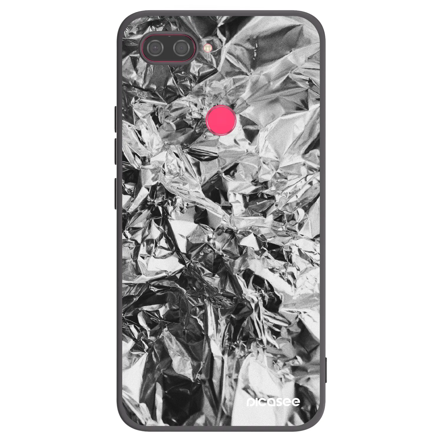 Picasee silikonski črni ovitek za Xiaomi Mi 8 Lite - Chrome