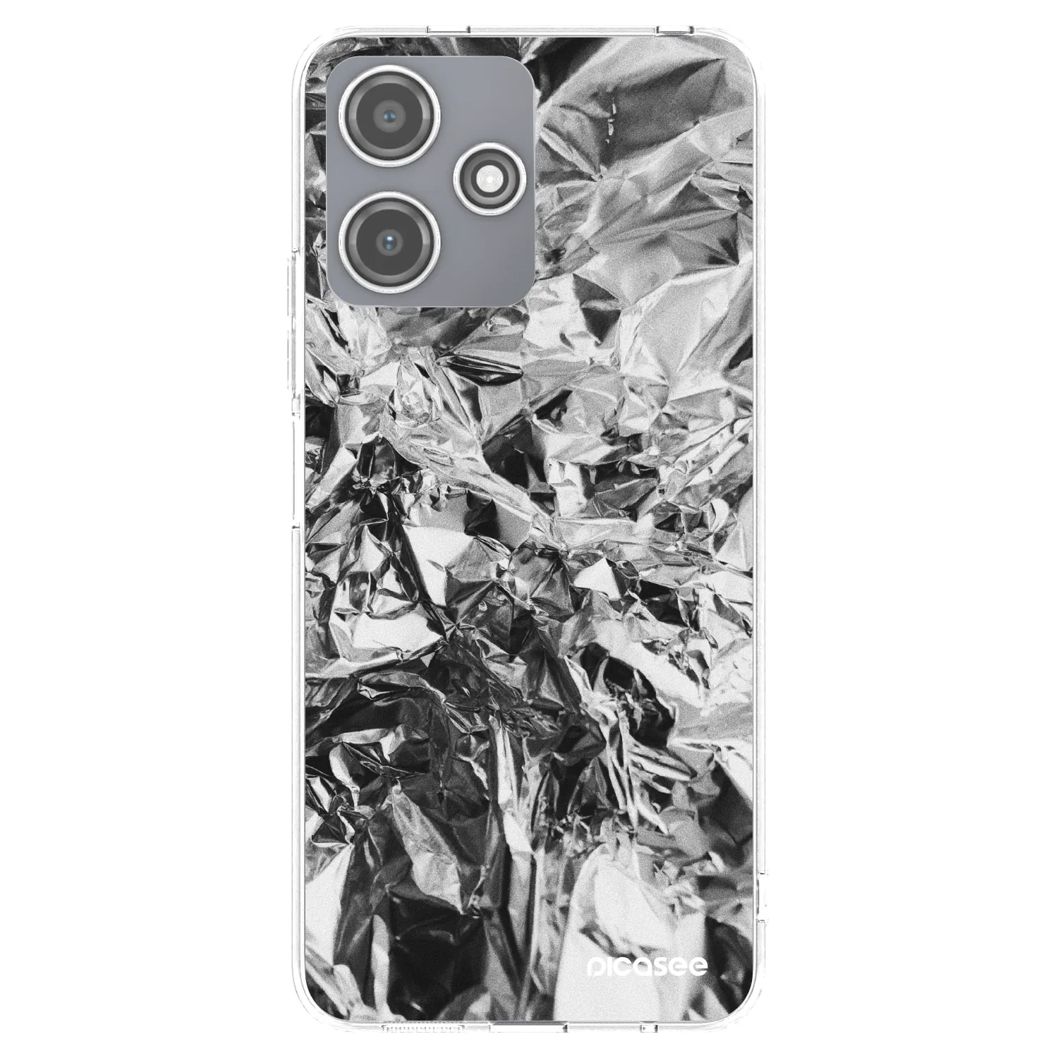 Picasee silikonski prozorni ovitek za Xiaomi Redmi 12 5G - Chrome