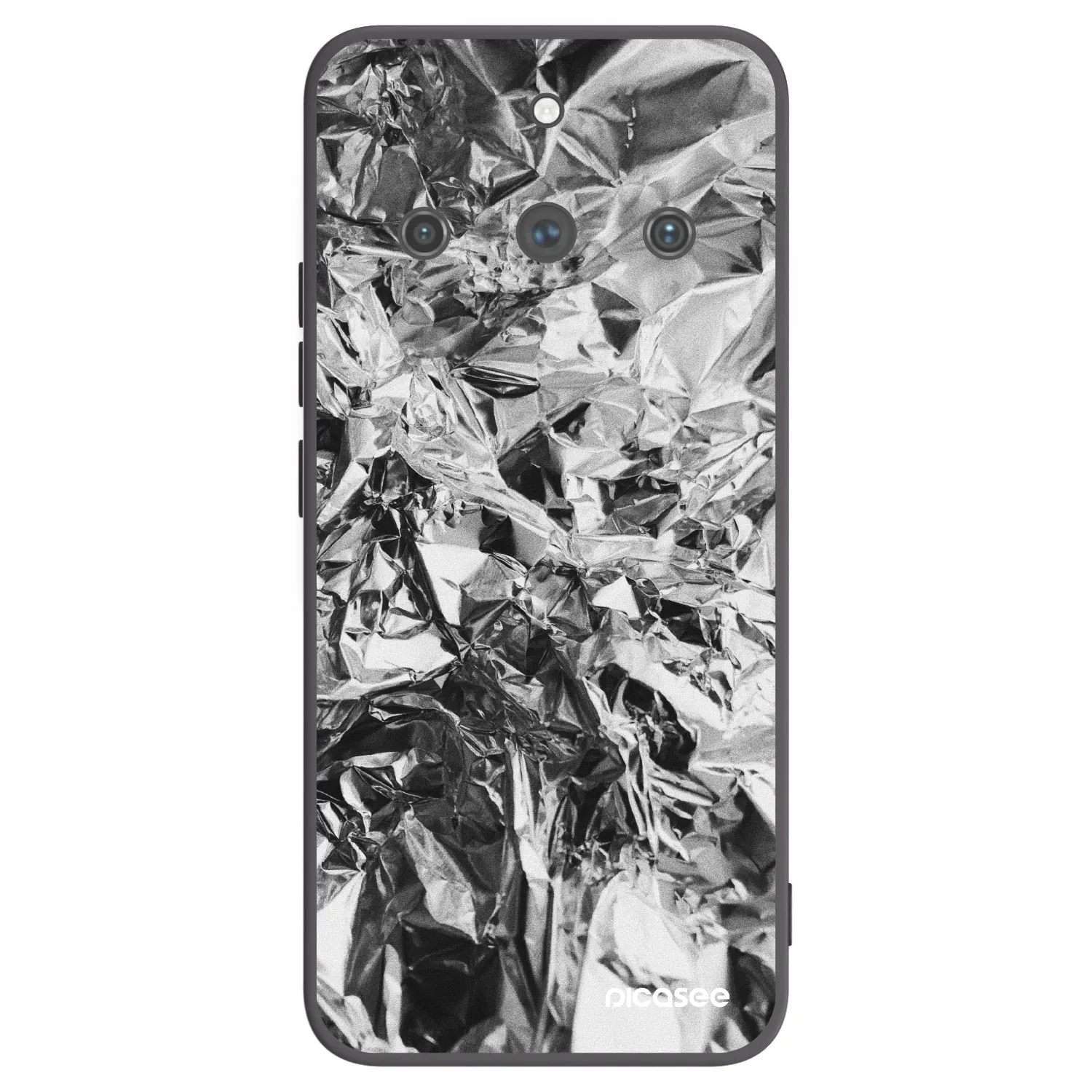 Picasee silikonski črni ovitek za Realme 11 Pro+ - Chrome