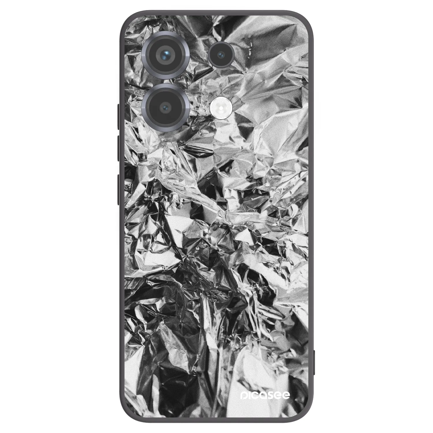 Picasee silikonski črni ovitek za Xiaomi Poco X6 - Chrome