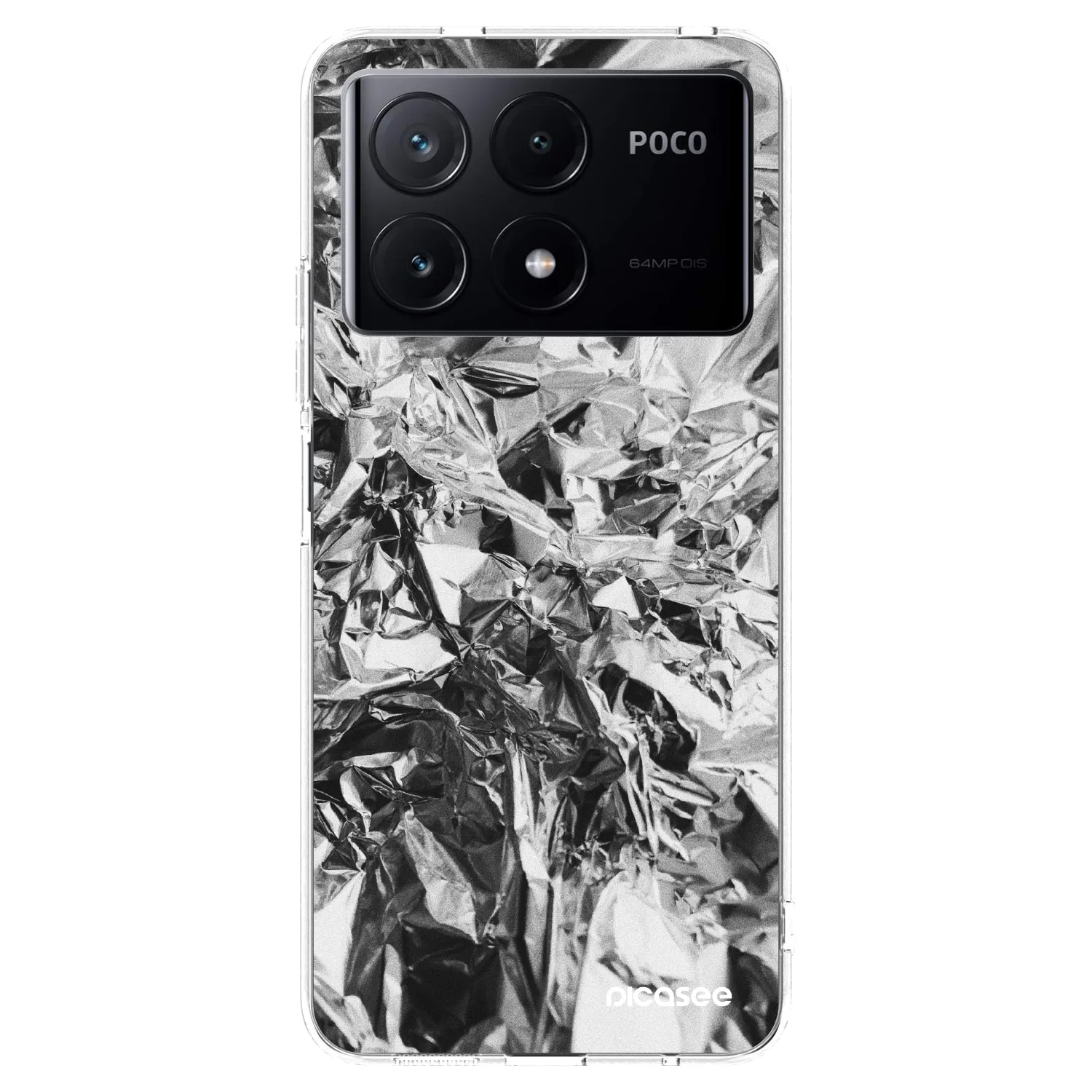 Picasee silikonski prozorni ovitek za Xiaomi Poco X6 Pro - Chrome