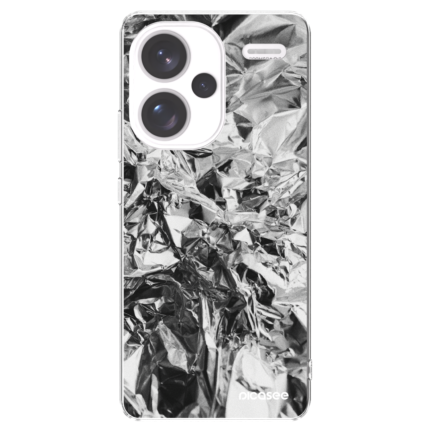 Picasee silikonski prozorni ovitek za Xiaomi Redmi Note 13 Pro+ 5G - Chrome