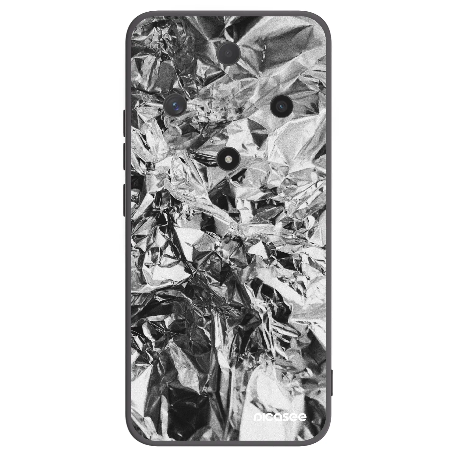 Picasee silikonski črni ovitek za Honor Magic6 Lite 5G - Chrome