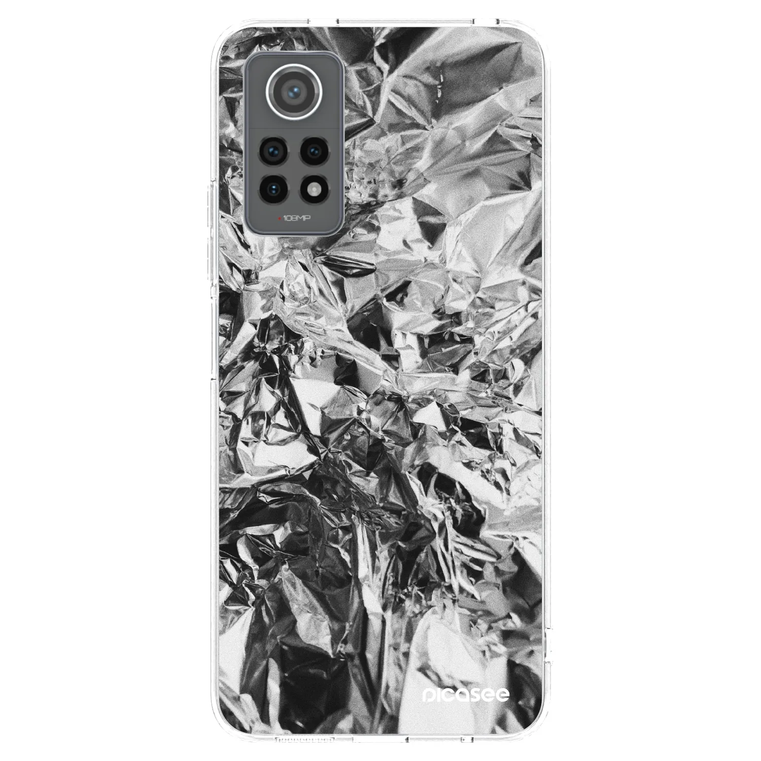 Picasee silikonski prozorni ovitek za Xiaomi Redmi Note 12 Pro 4G - Chrome