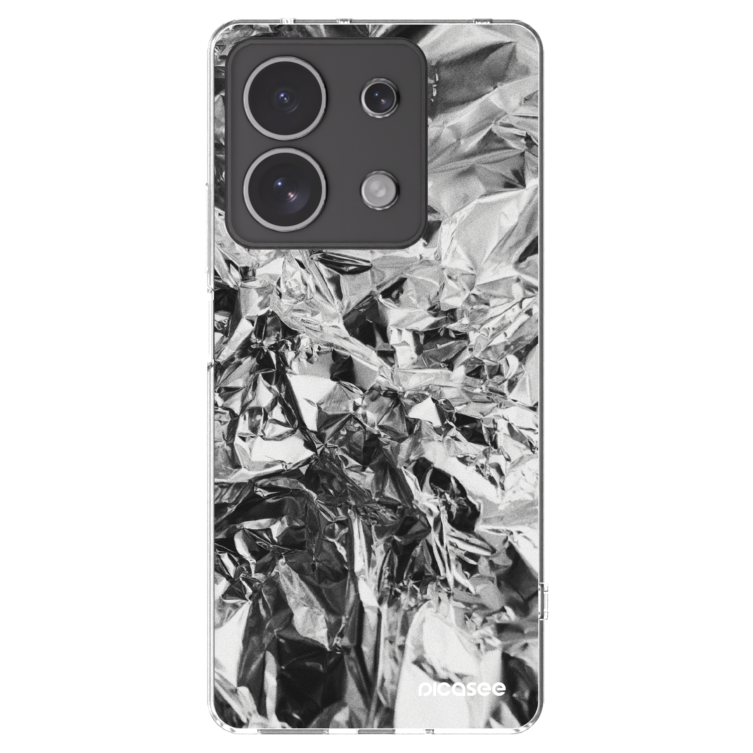 Picasee silikonski prozorni ovitek za Xiaomi Redmi Note 13 4G - Chrome