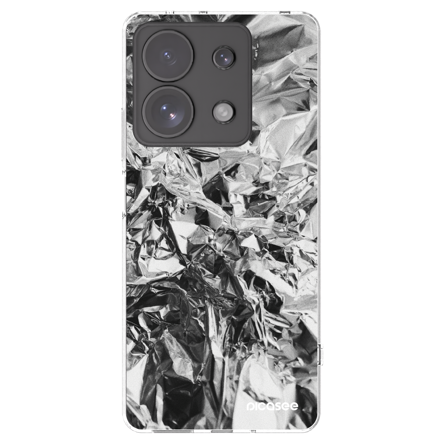 Picasee silikonski prozorni ovitek za Xiaomi Redmi Note 13 Pro 4G - Chrome