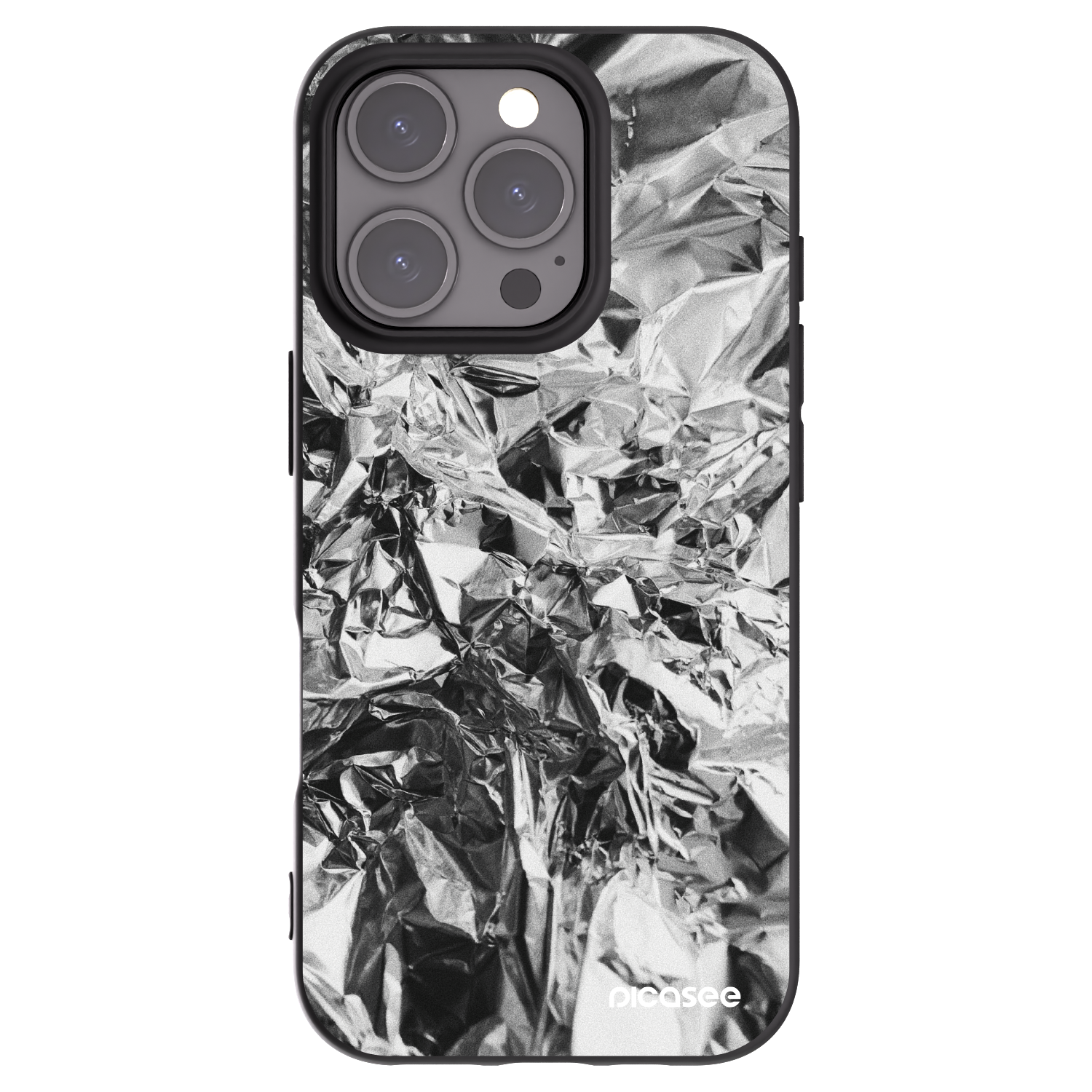 Picasee silikonski črni ovitek za Apple iPhone 16 Pro - Chrome