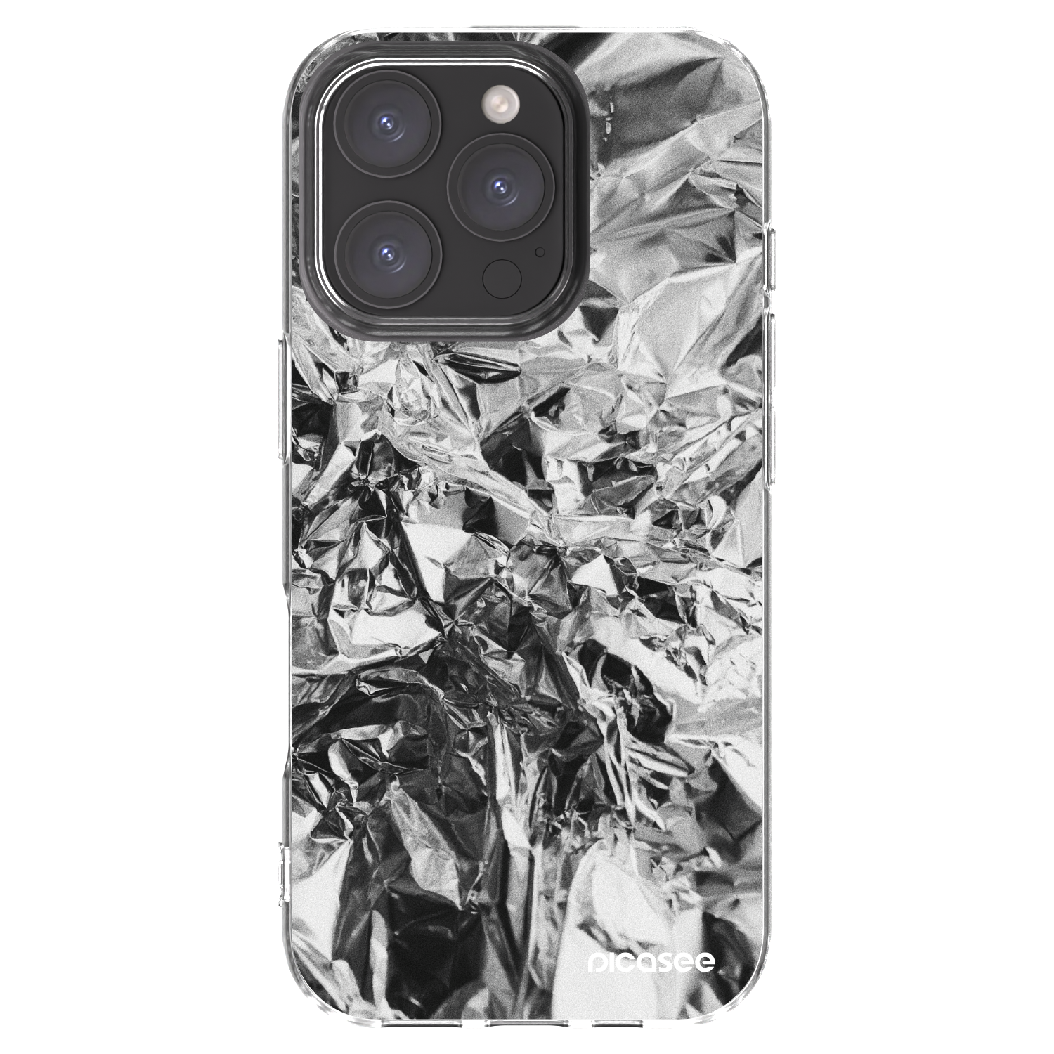 Picasee silikonski prozorni ovitek za Apple iPhone 16 Pro - Chrome