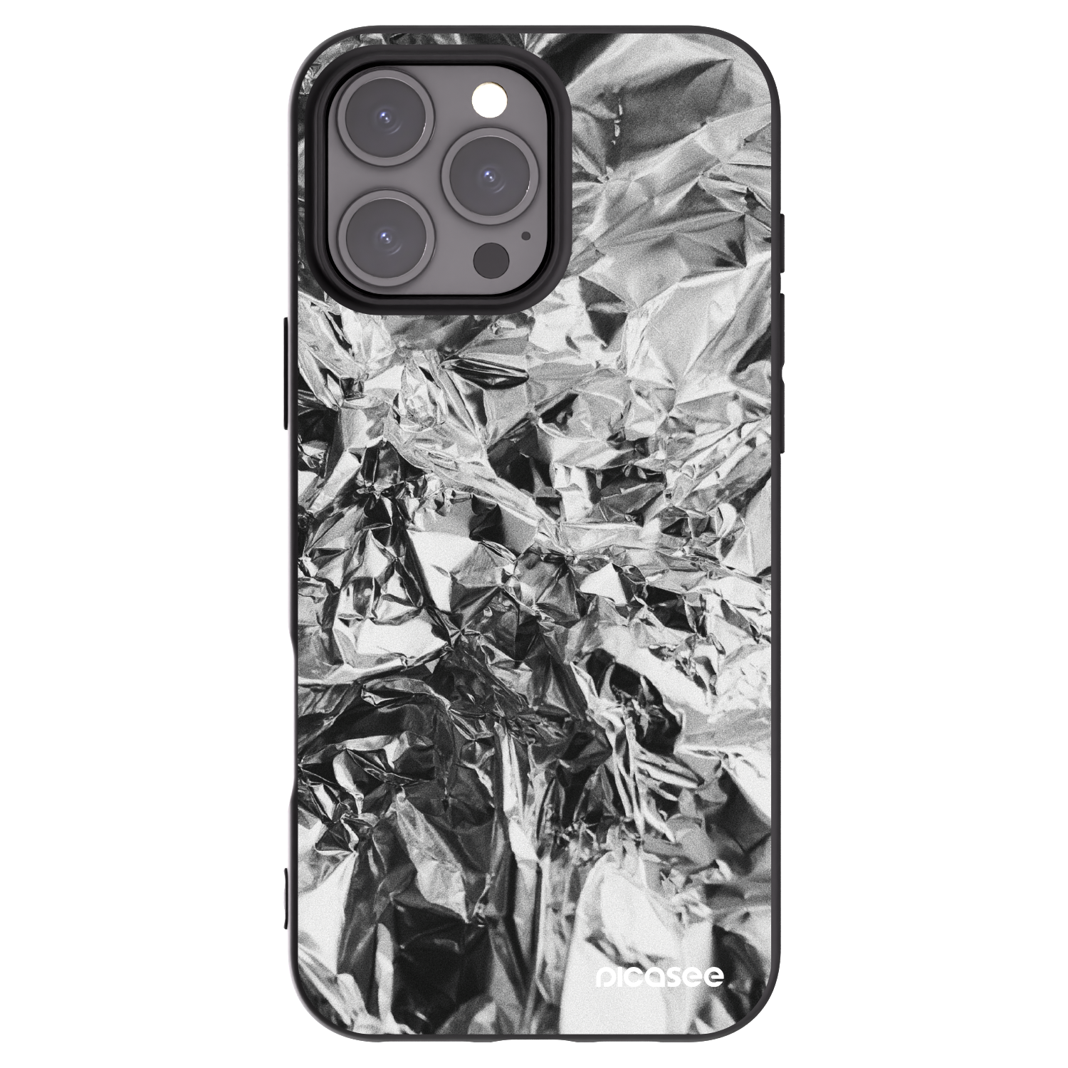 Picasee silikonski črni ovitek za Apple iPhone 16 Pro Max - Chrome