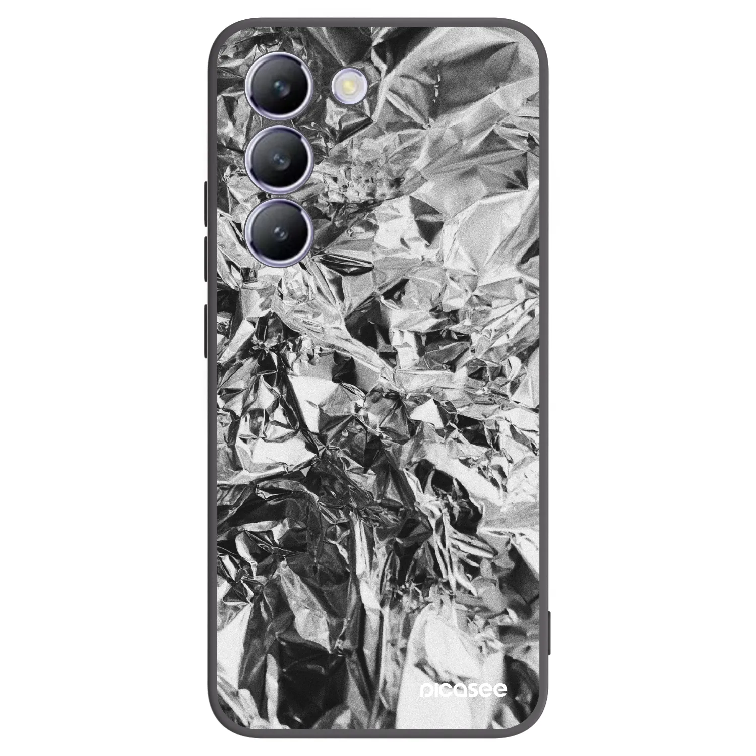 Picasee silikonski črni ovitek za Vivo V40 SE 5G - Chrome