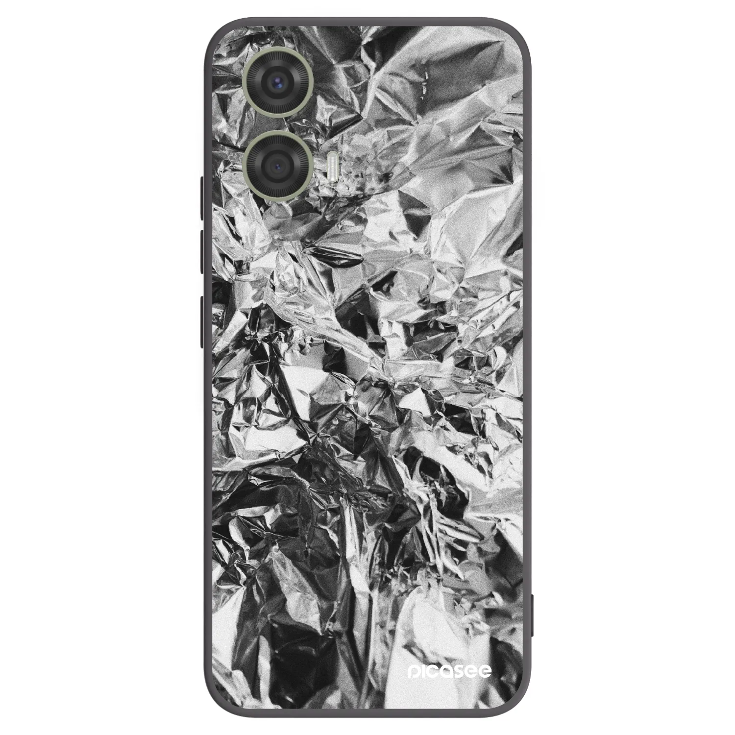 Picasee silikonski črni ovitek za Motorola Moto G24 - Chrome