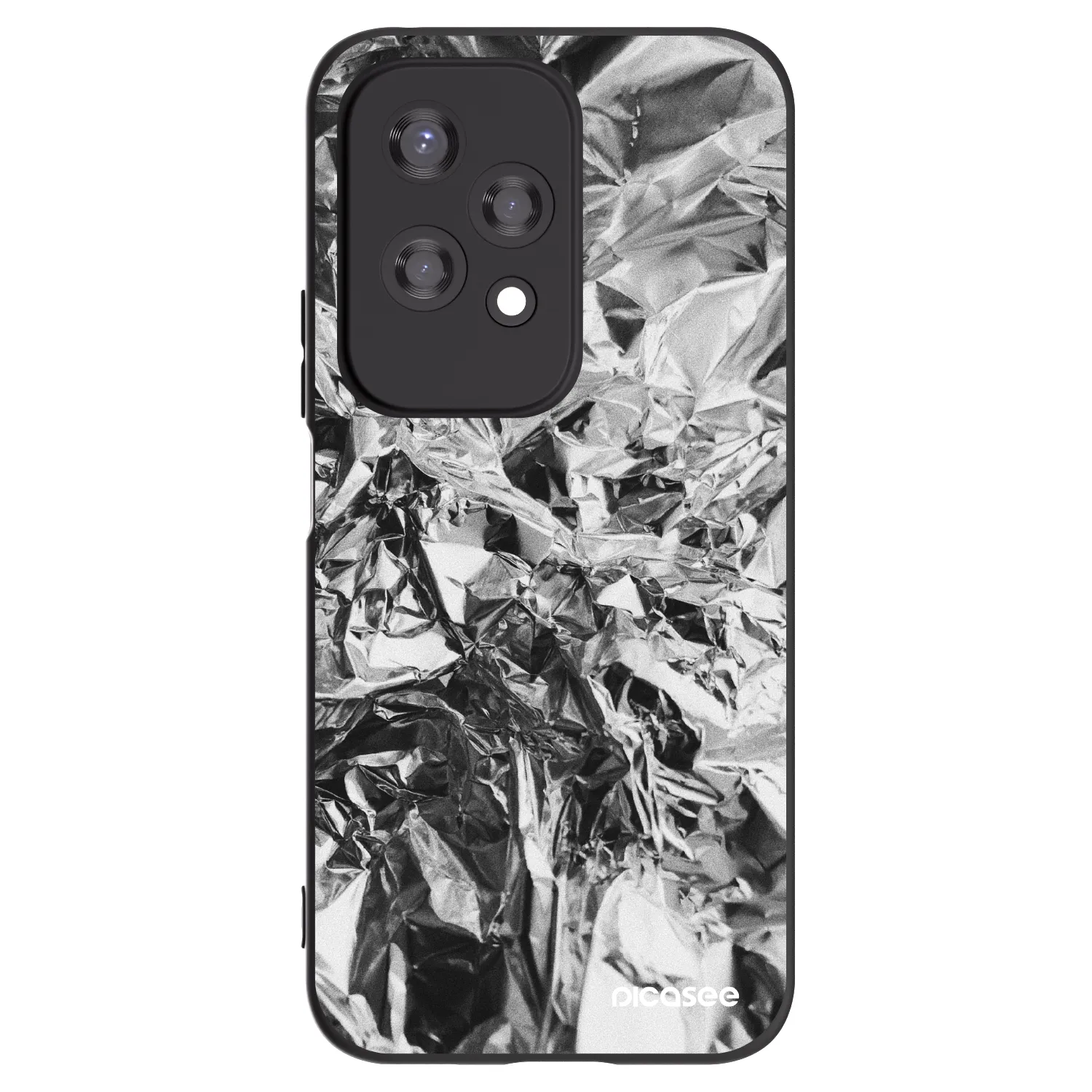 Picasee silikonski črni ovitek za Honor 200 Lite - Chrome