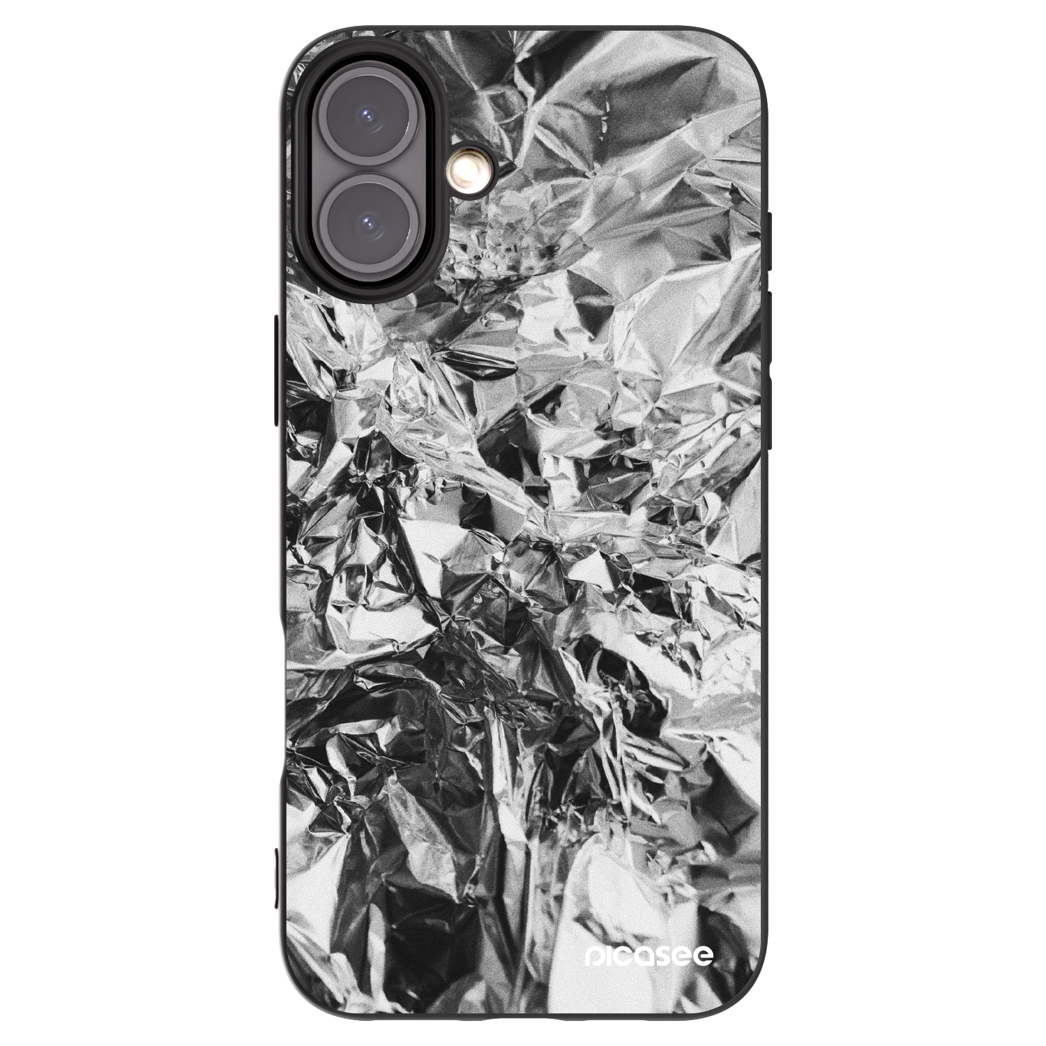 Picasee silikonski črni ovitek za Apple iPhone 16 Plus - Chrome