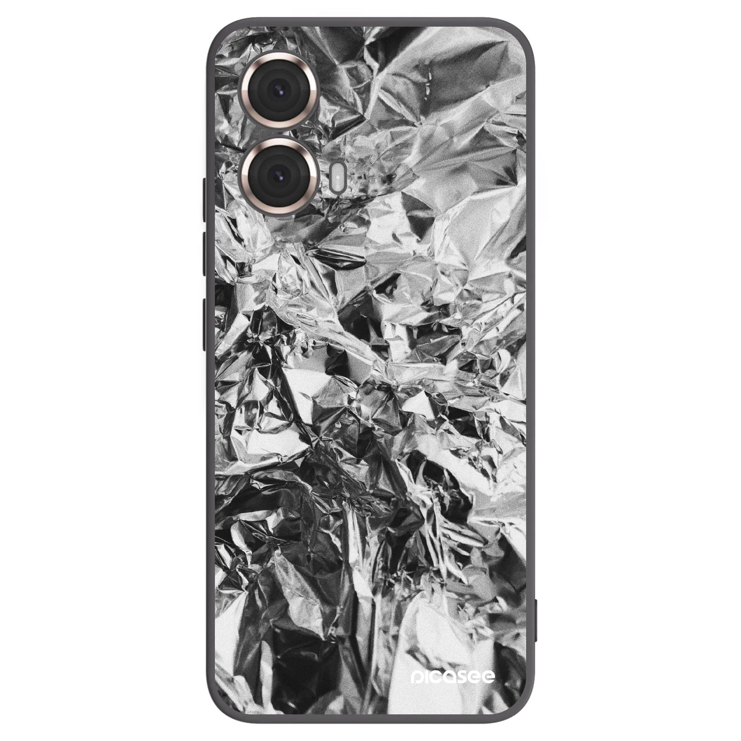 Picasee silikonski črni ovitek za Motorola Moto G85 - Chrome
