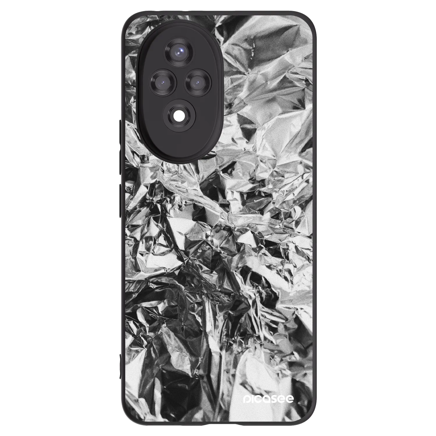 Picasee silikonski črni ovitek za Honor 200 Pro 5G - Chrome