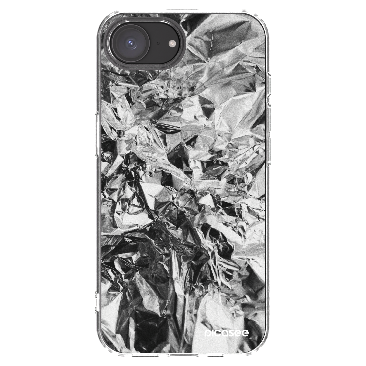 Picasee silikonski prozorni ovitek za Apple iPhone 16e - Chrome