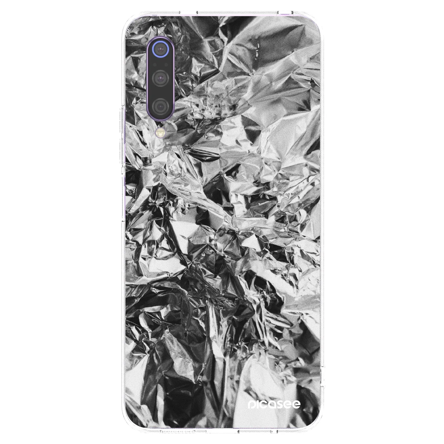 Picasee silikonski prozorni ovitek za Xiaomi Mi 9 - Chrome