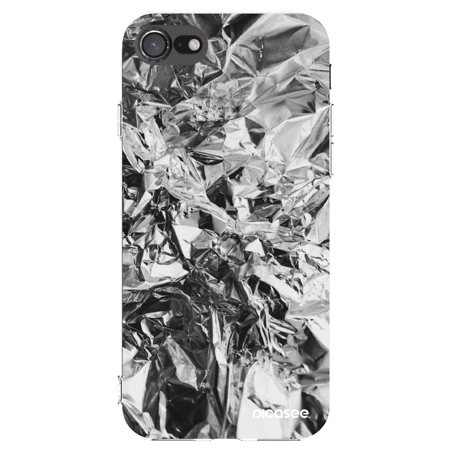 Picasee silikonski prozorni ovitek za Apple iPhone 7 - Chrome