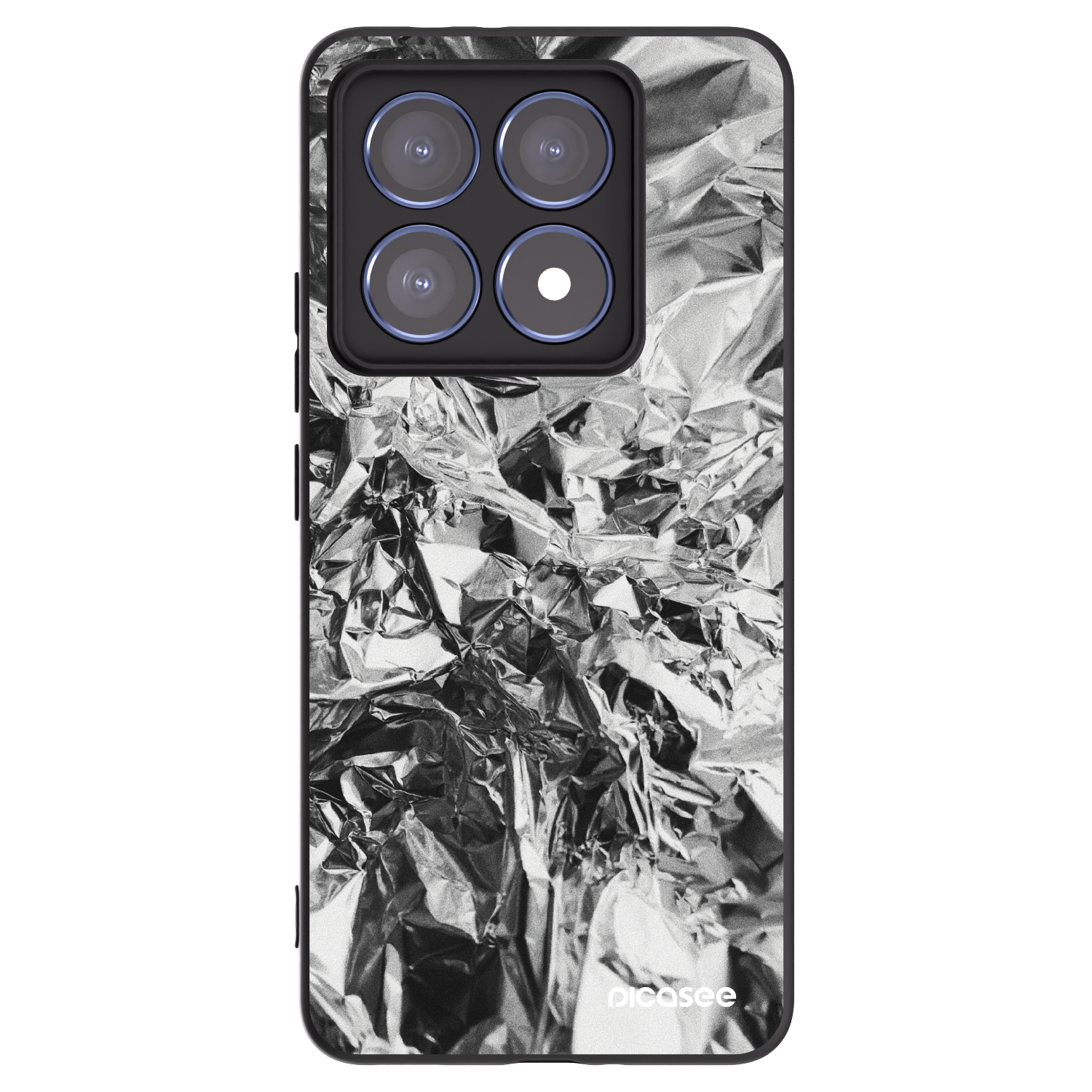 Picasee silikonski črni ovitek za Xiaomi 14T Pro - Chrome