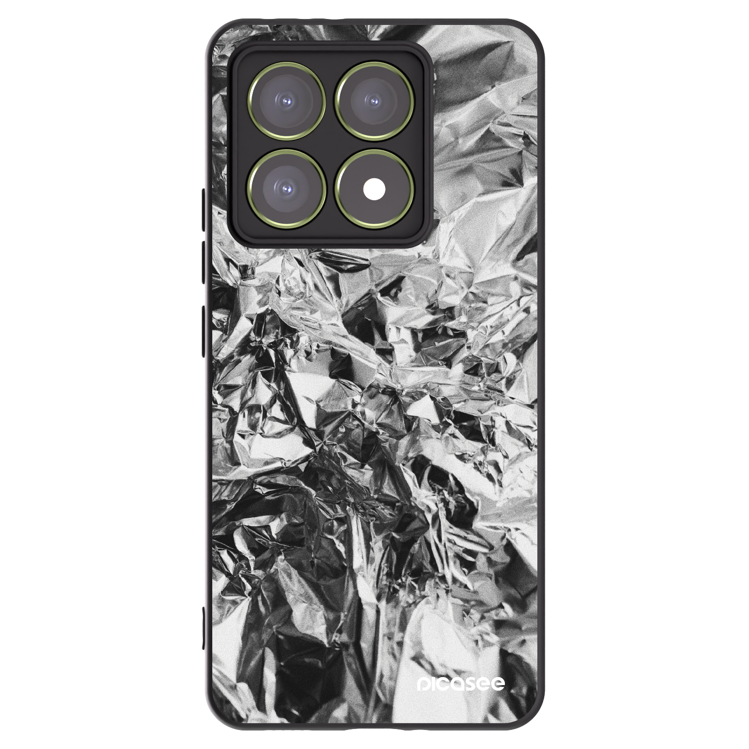 Picasee silikonski črni ovitek za Xiaomi 14T - Chrome