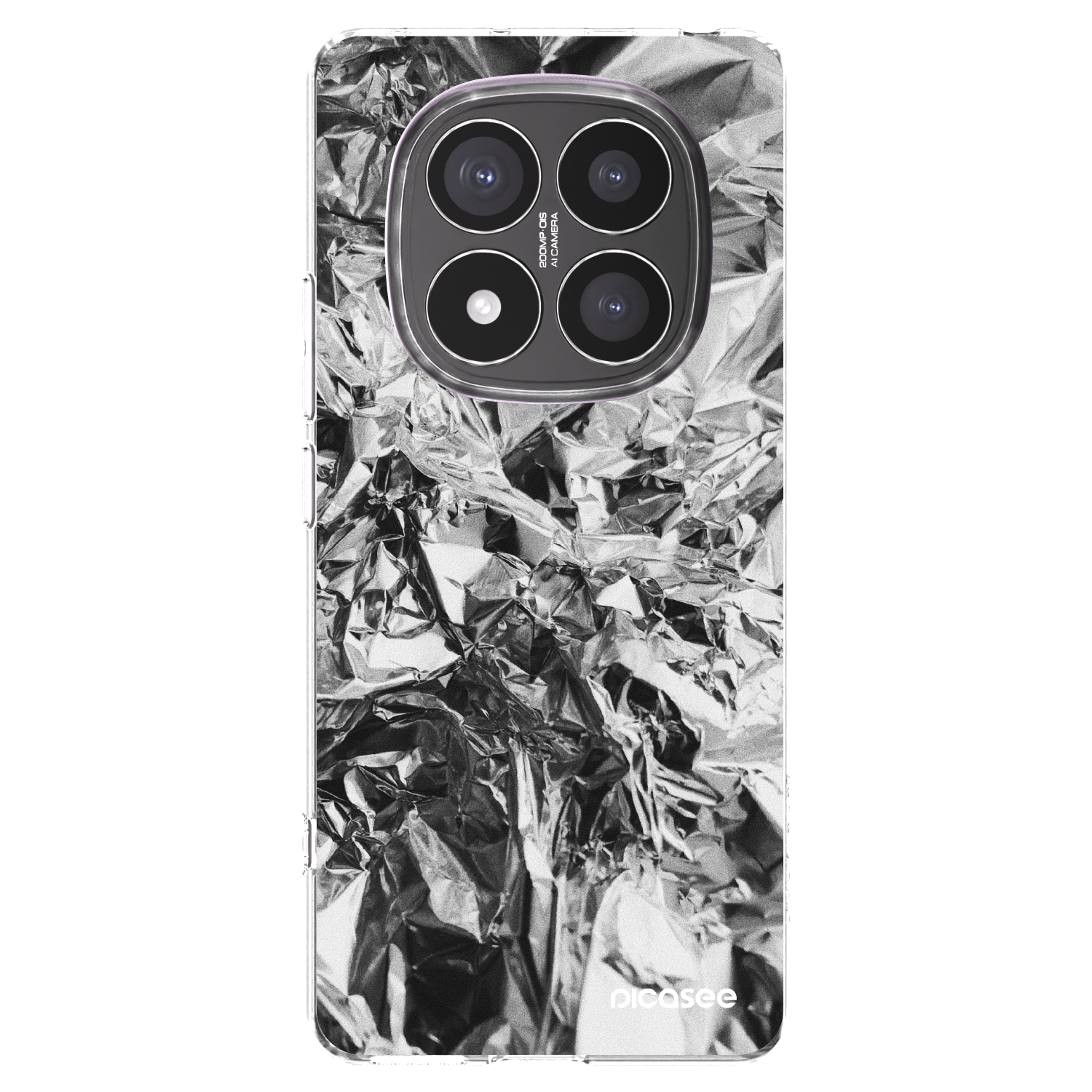 Picasee silikonski prozorni ovitek za Xiaomi Redmi Note 14 Pro+ 5G - Chrome