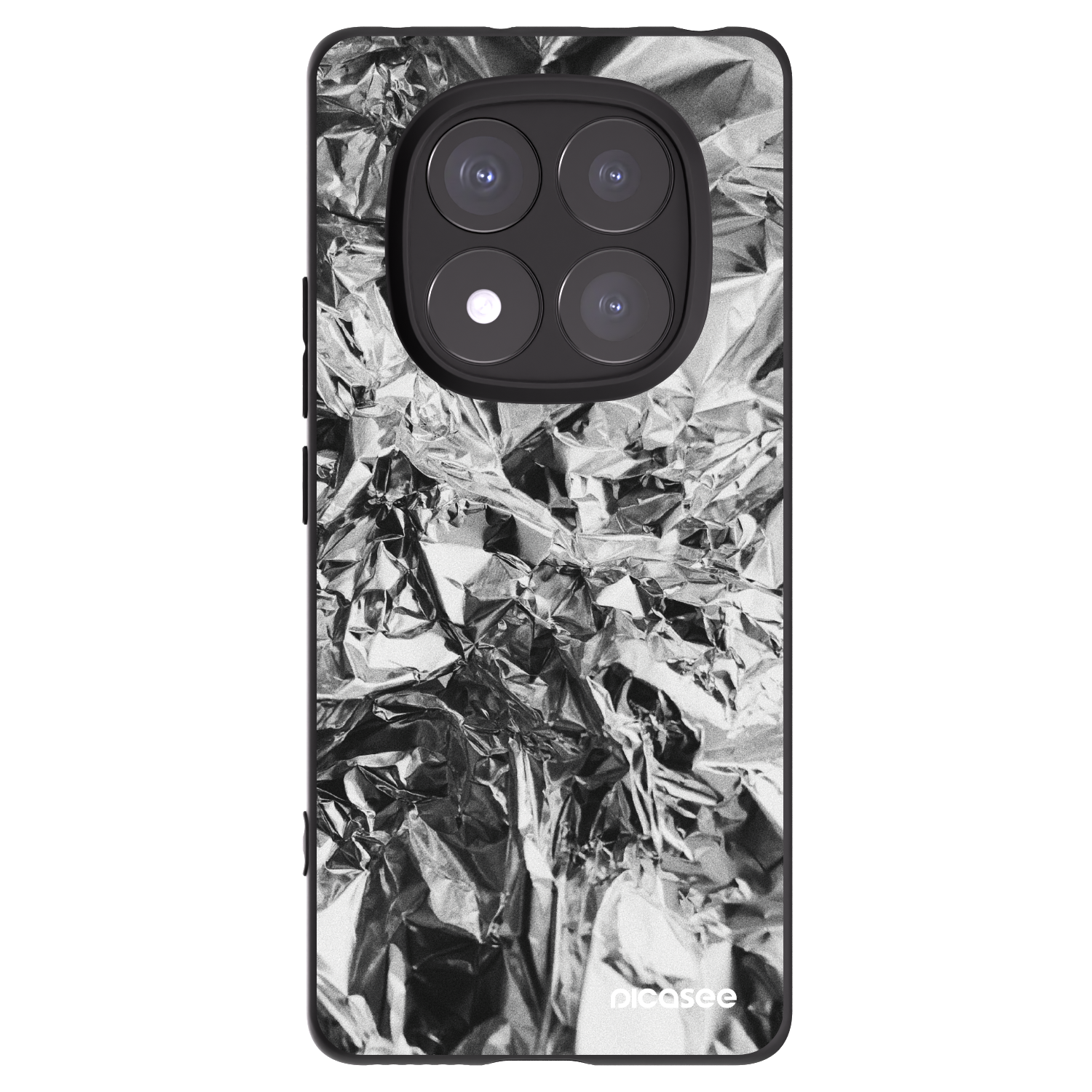 Picasee silikonski črni ovitek za Xiaomi Redmi Note 14 Pro 5G - Chrome
