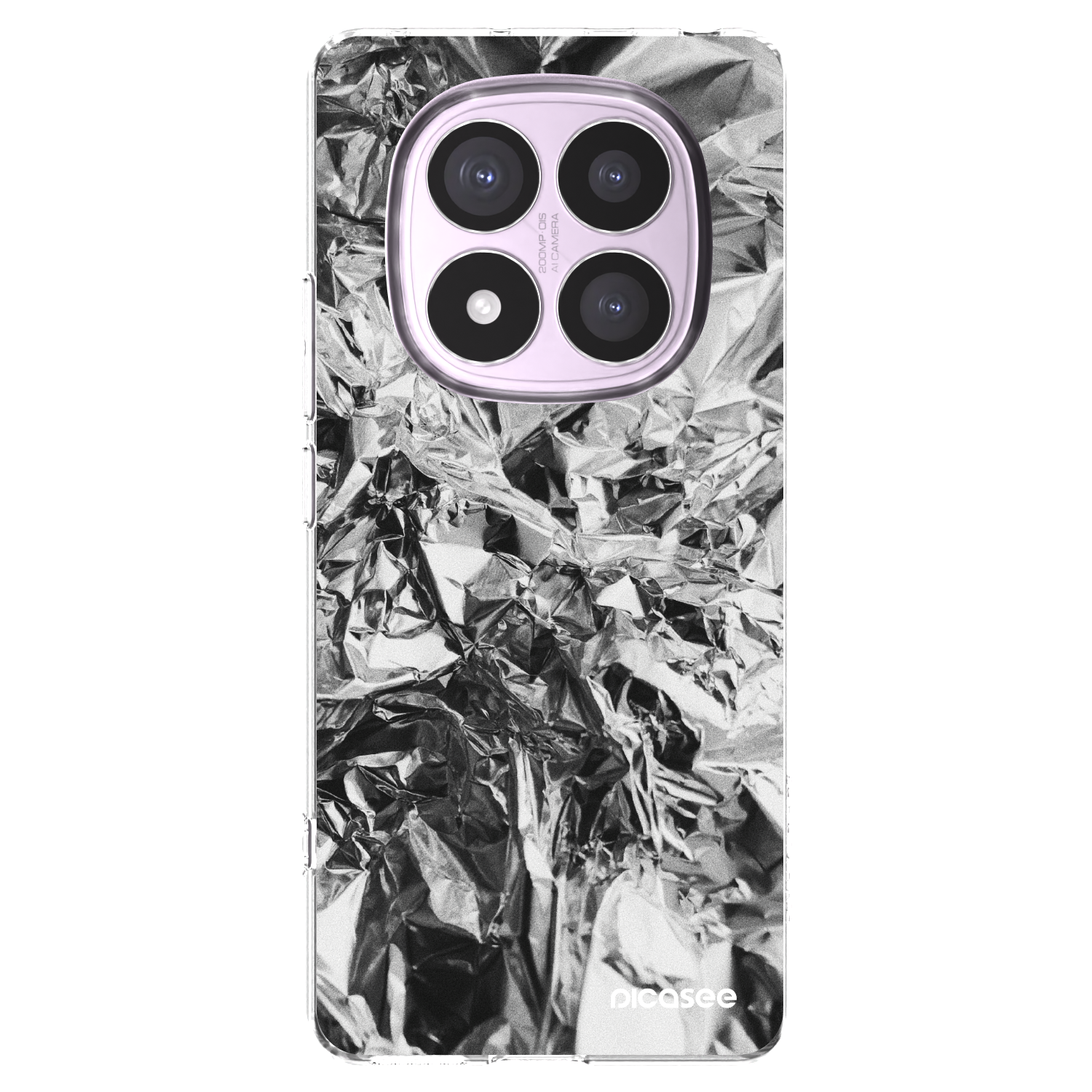 Picasee silikonski prozorni ovitek za Xiaomi Redmi Note 14 Pro 5G - Chrome