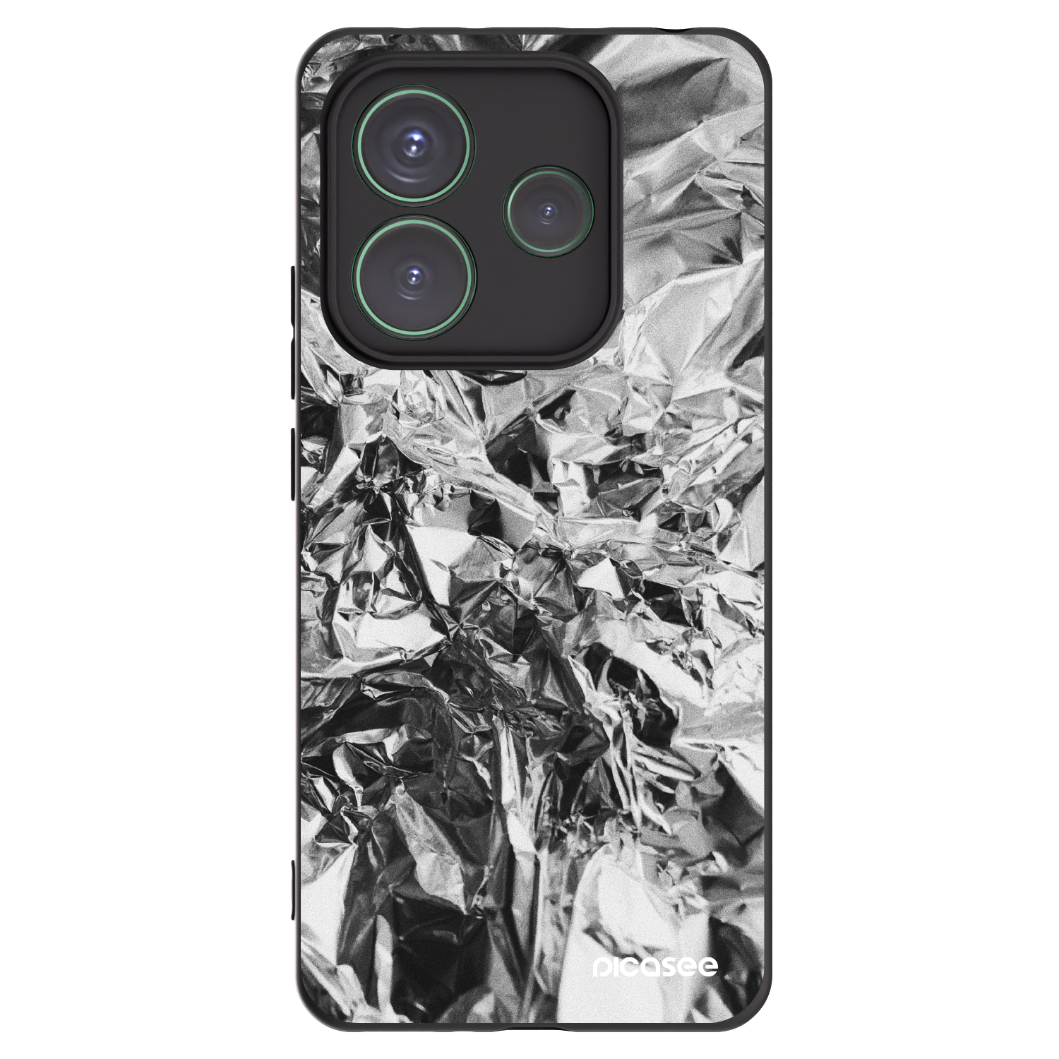 Picasee silikonski črni ovitek za Xiaomi Redmi Note 14 5G - Chrome