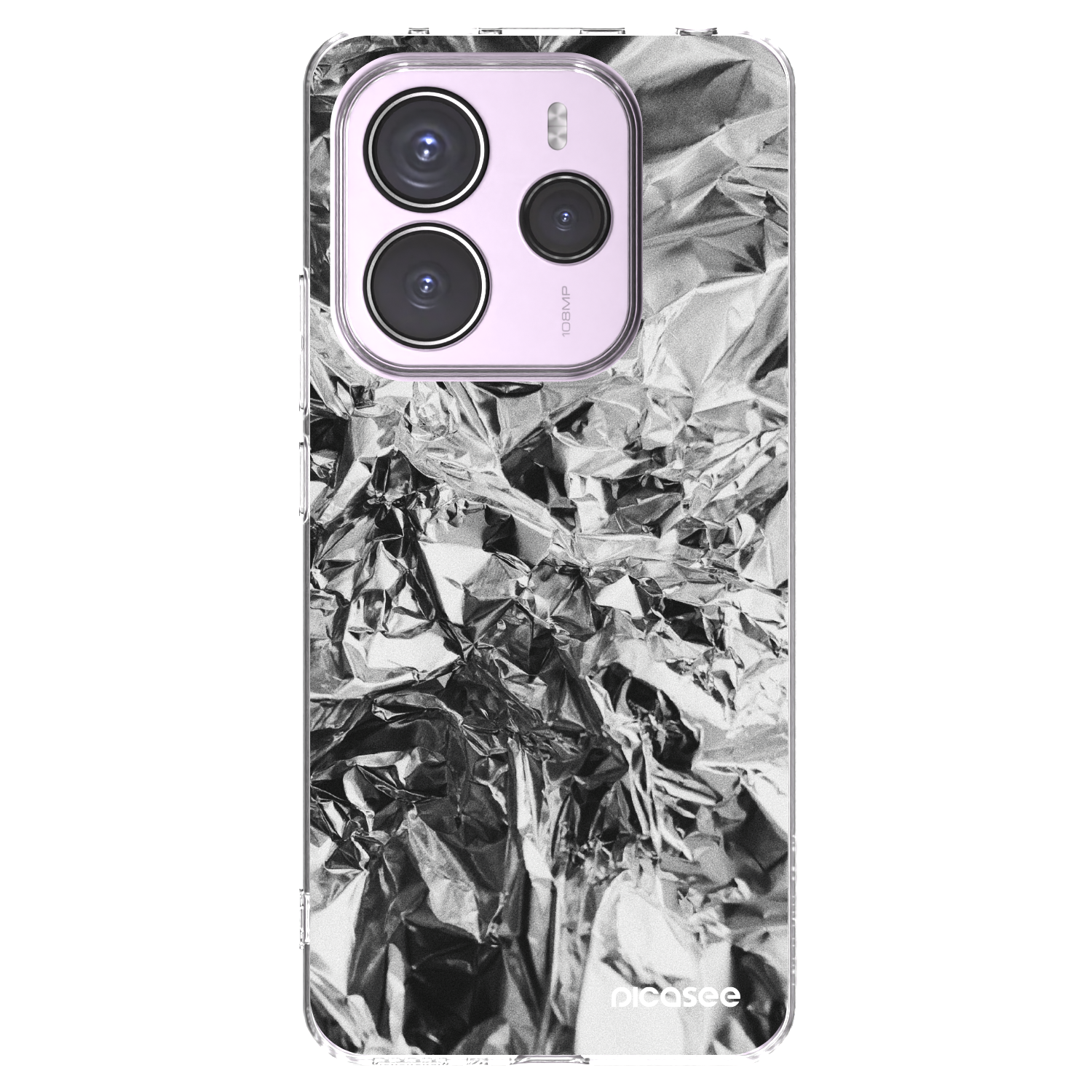 Picasee silikonski prozorni ovitek za Xiaomi Redmi Note 14 5G - Chrome