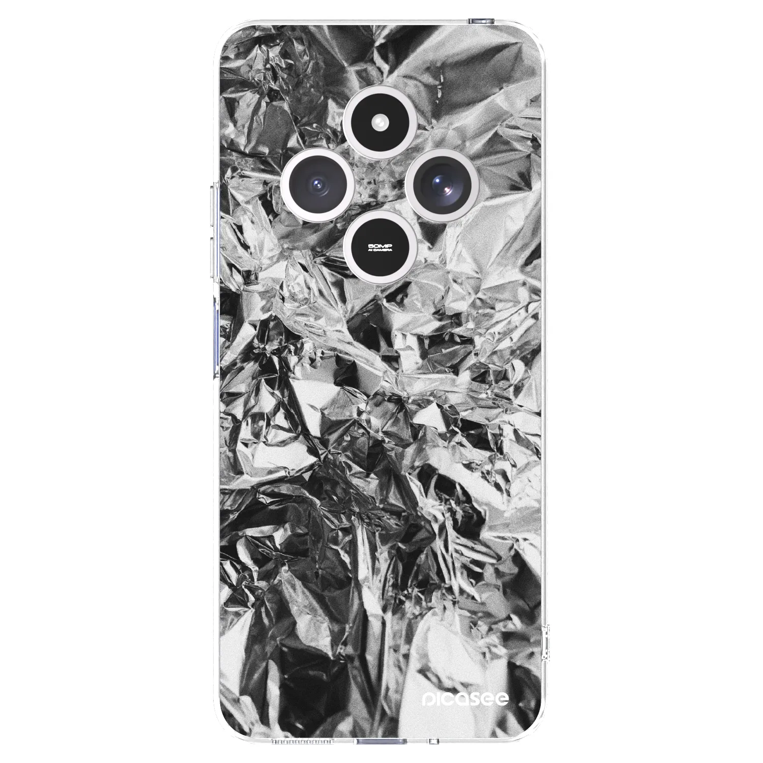Picasee silikonski prozorni ovitek za Xiaomi Redmi 14C - Chrome