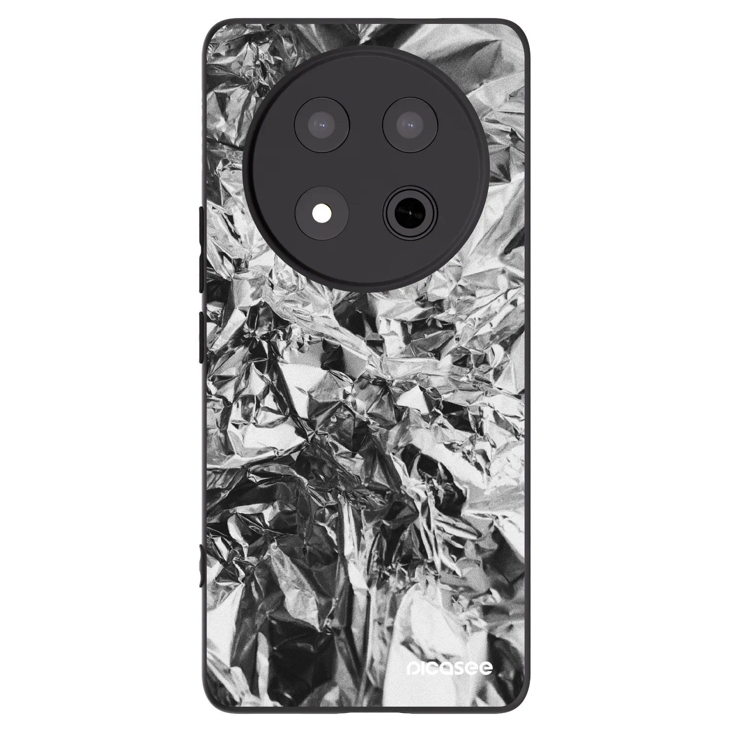 Picasee silikonski črni ovitek za Honor Magic7 Lite 5G - Chrome