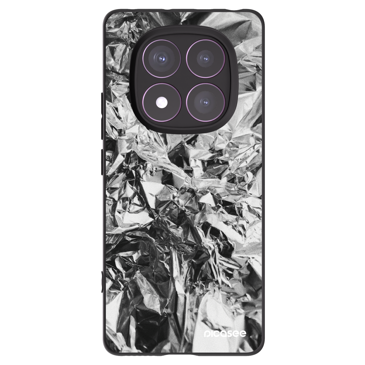 Picasee silikonski črni ovitek za Xiaomi Redmi Note 14 Pro 4G - Chrome