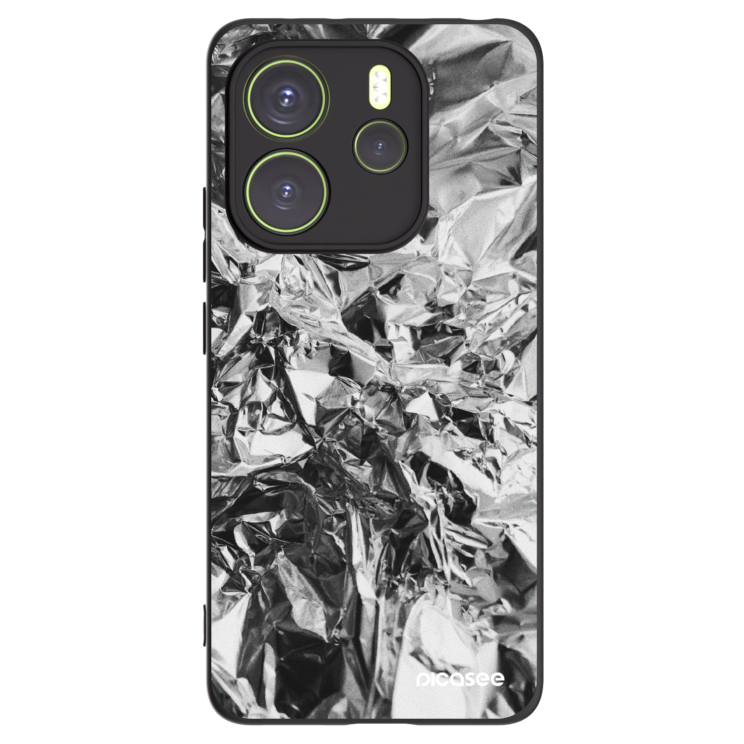 Picasee silikonski črni ovitek za Xiaomi Redmi Note 14 4G - Chrome